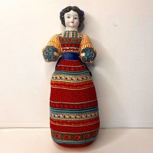 Vintage American Avon Heirloom Porcelain Head Doll Lavender Fragranced Sachet